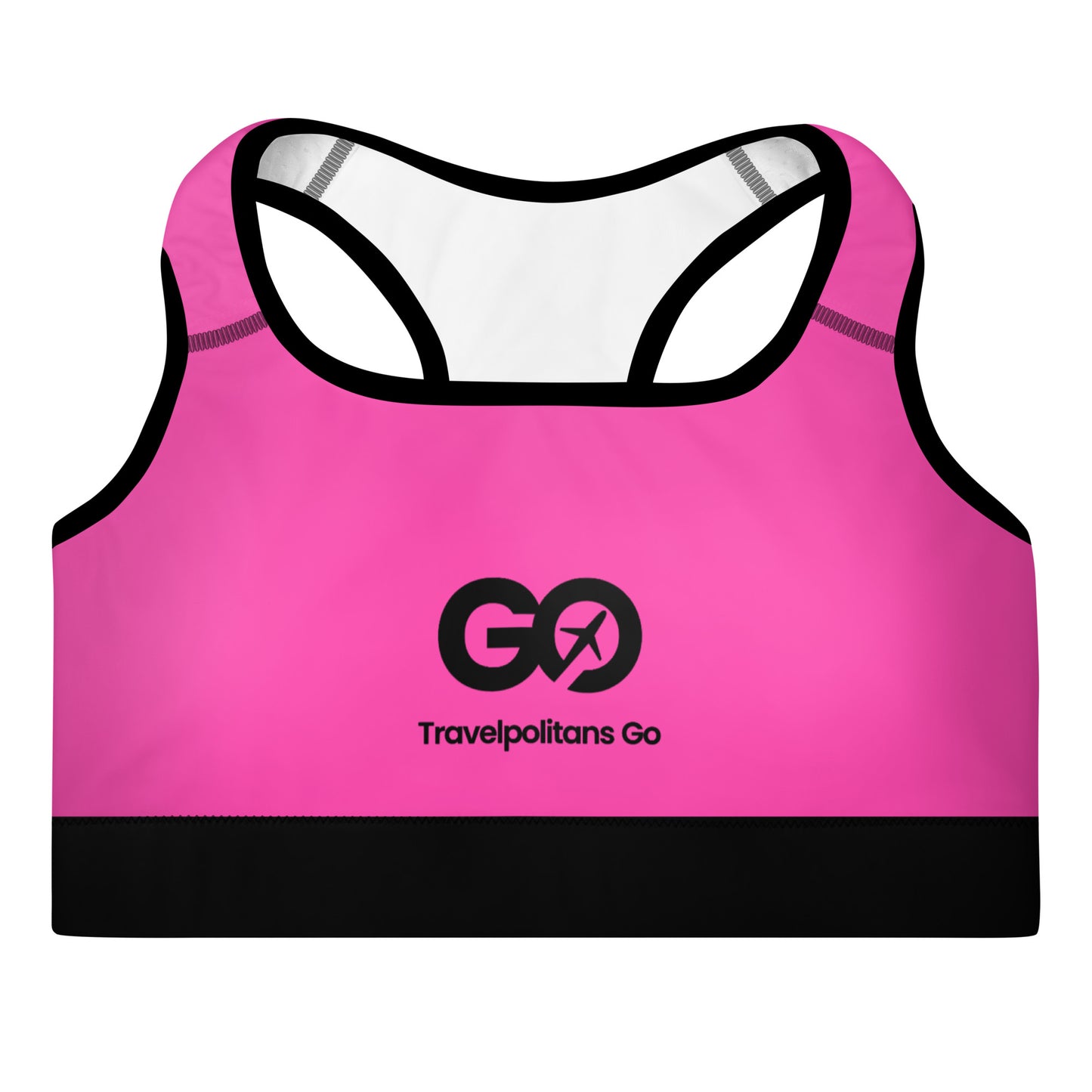 Women's Comfy Dark Pink Padded Sports Bra