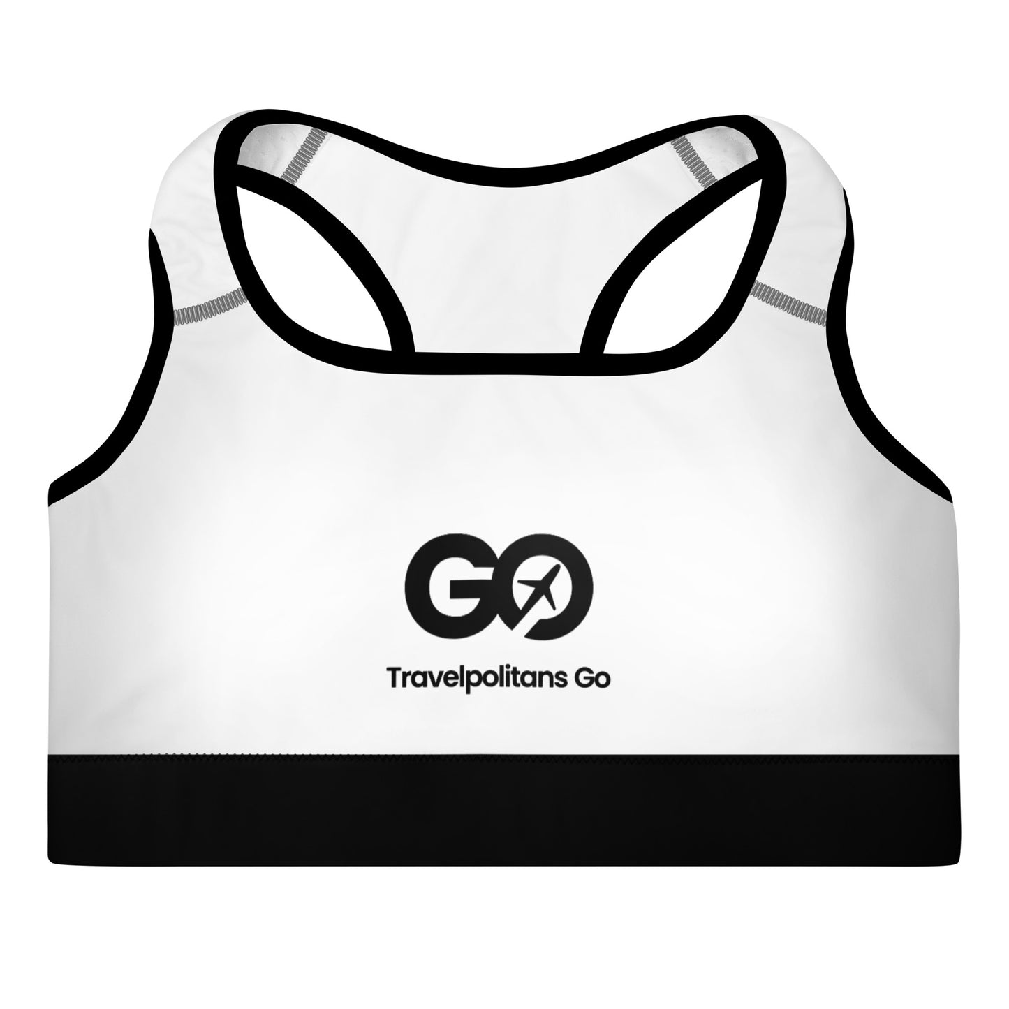 Women's Comfy White Padded Sports Bra