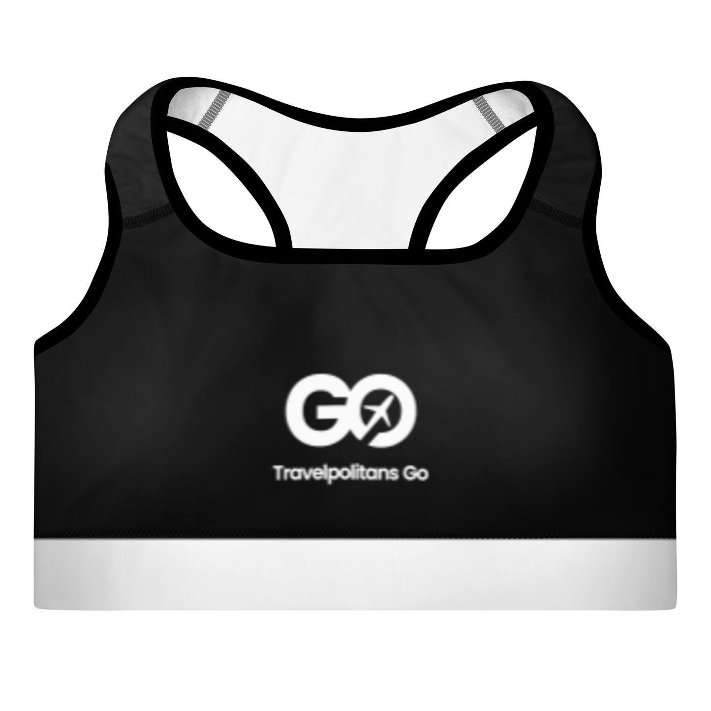 Women's Comfy Black Padded Sports Bra