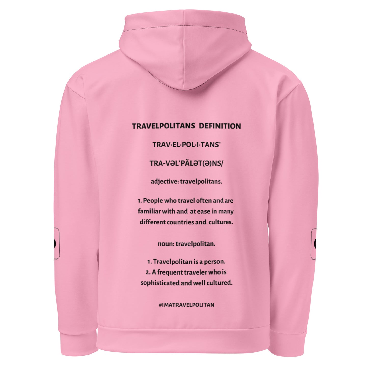 Pink Travelpolitans Go Hoodie