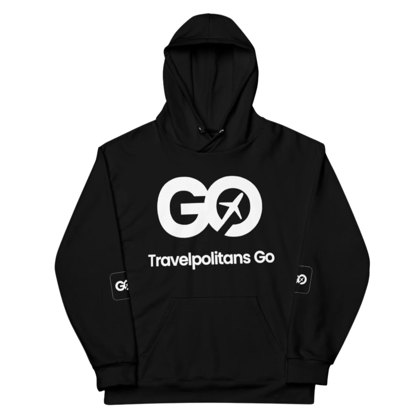 Black Travelpolitans Go Hoodie