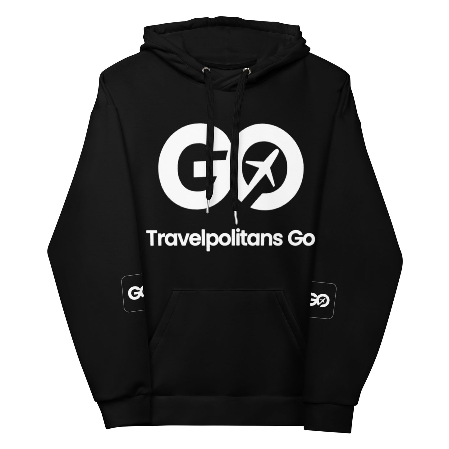 Black Travelpolitans Go Hoodie