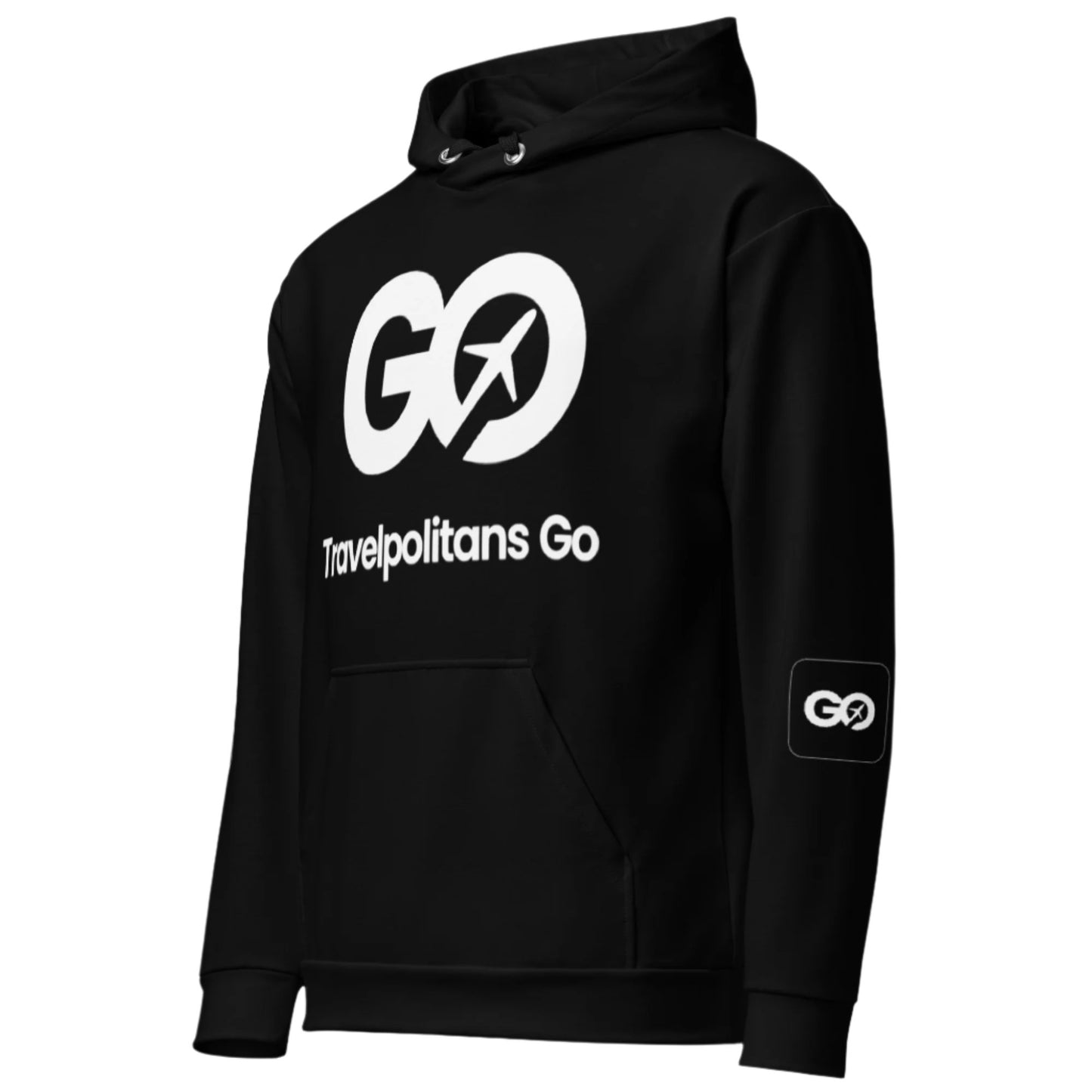 Black Travelpolitans Go Hoodie