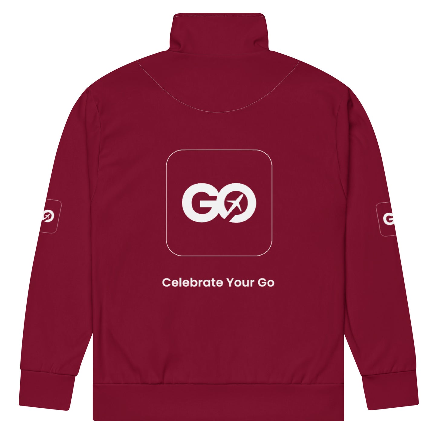 Burgundy Unisex Track Jacket