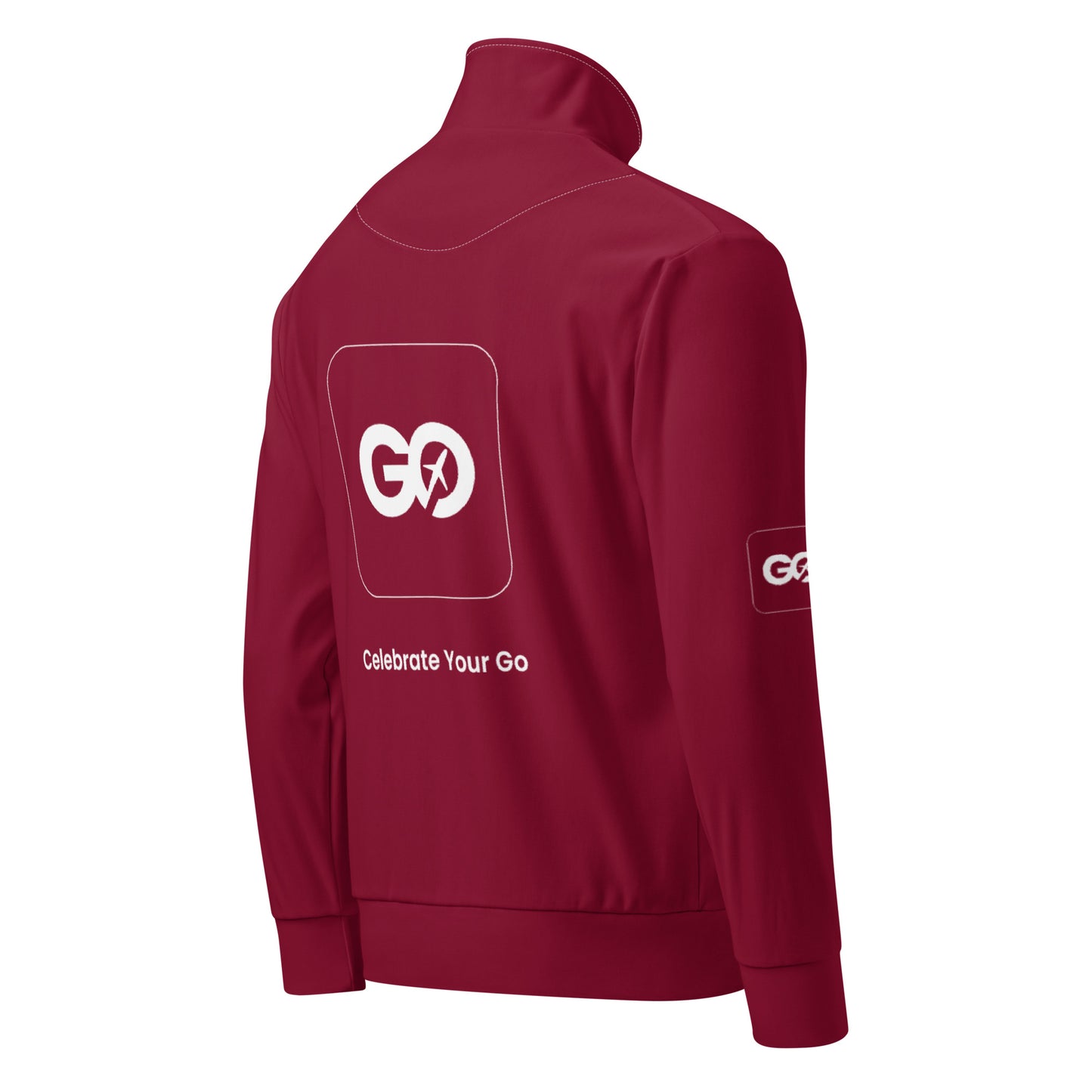 Burgundy Unisex Track Jacket
