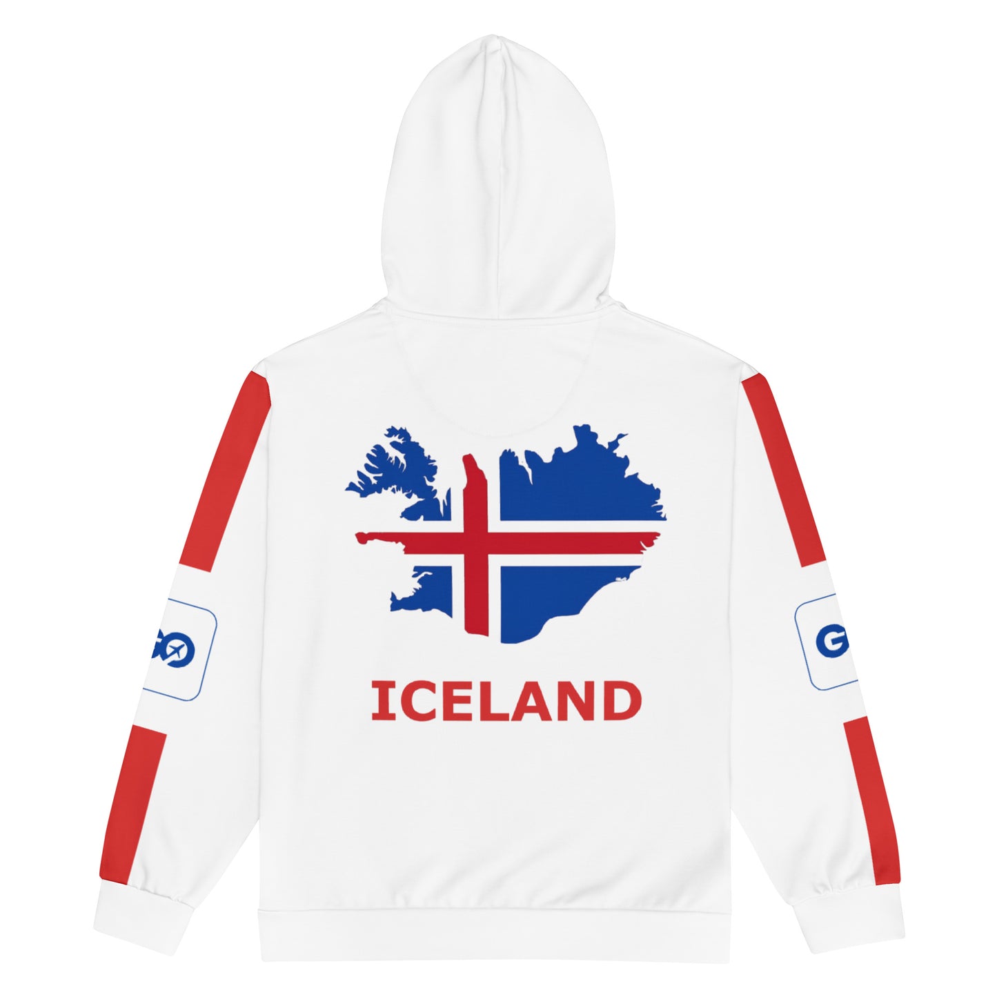 Iceland Unisex Zip Hoodie