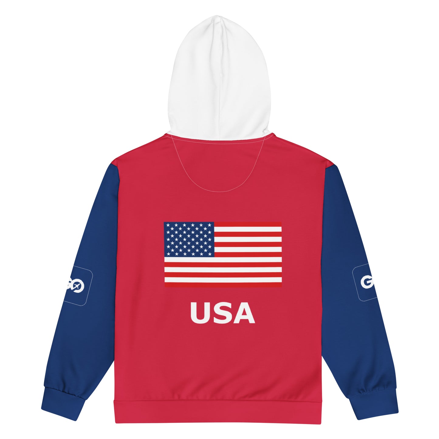 America Unisex Zip Hoodie