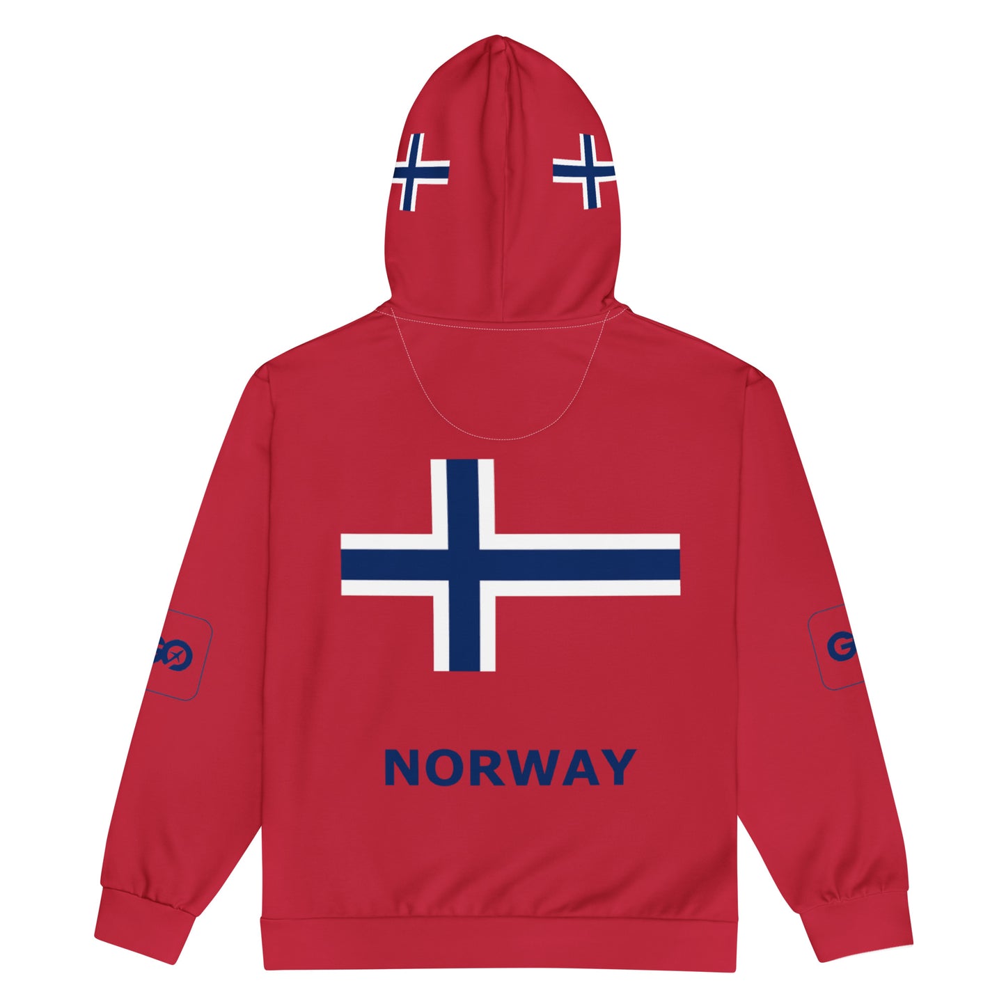Norway Unisex Zip Hoodie