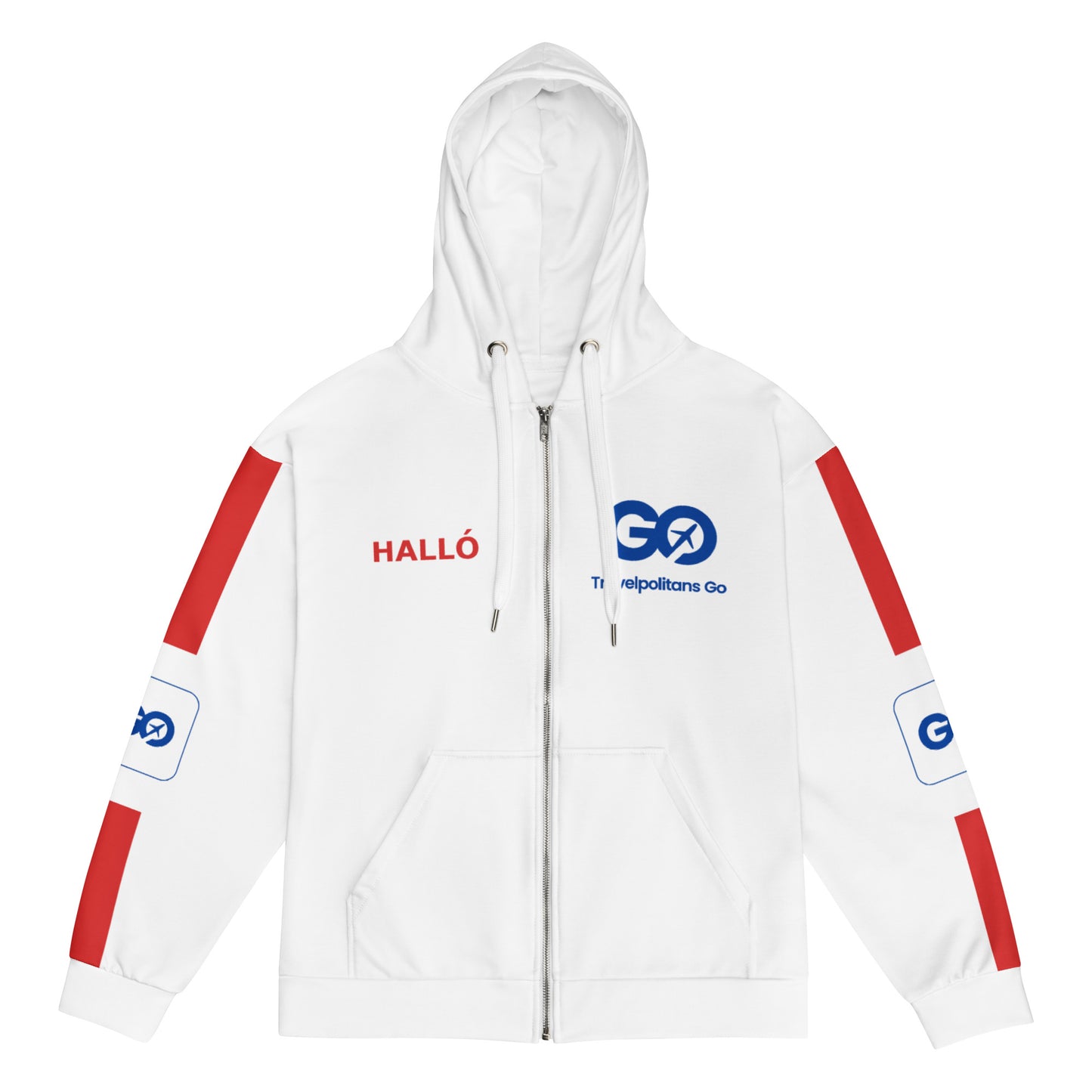 Iceland Unisex Zip Hoodie