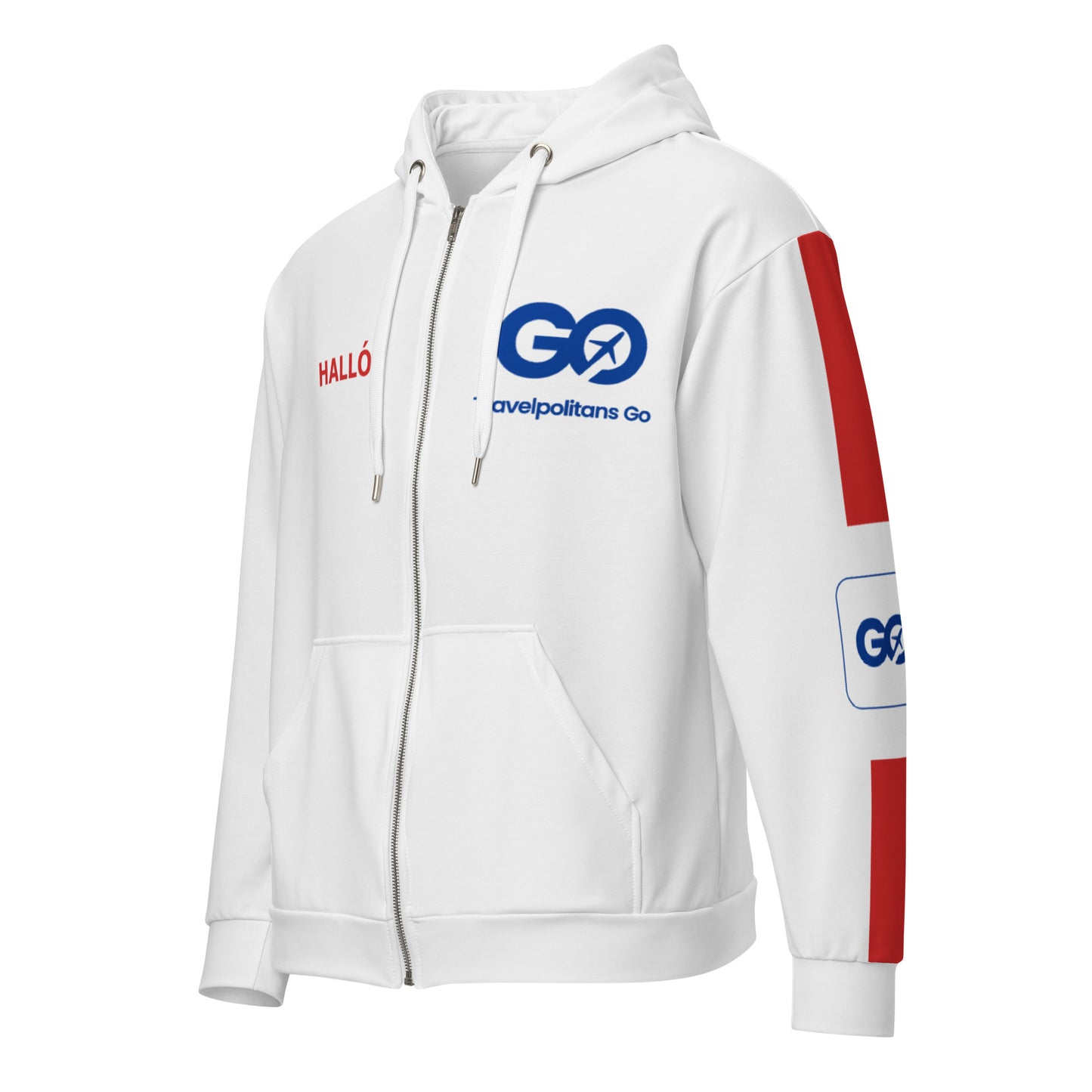 Iceland Unisex Zip Hoodie