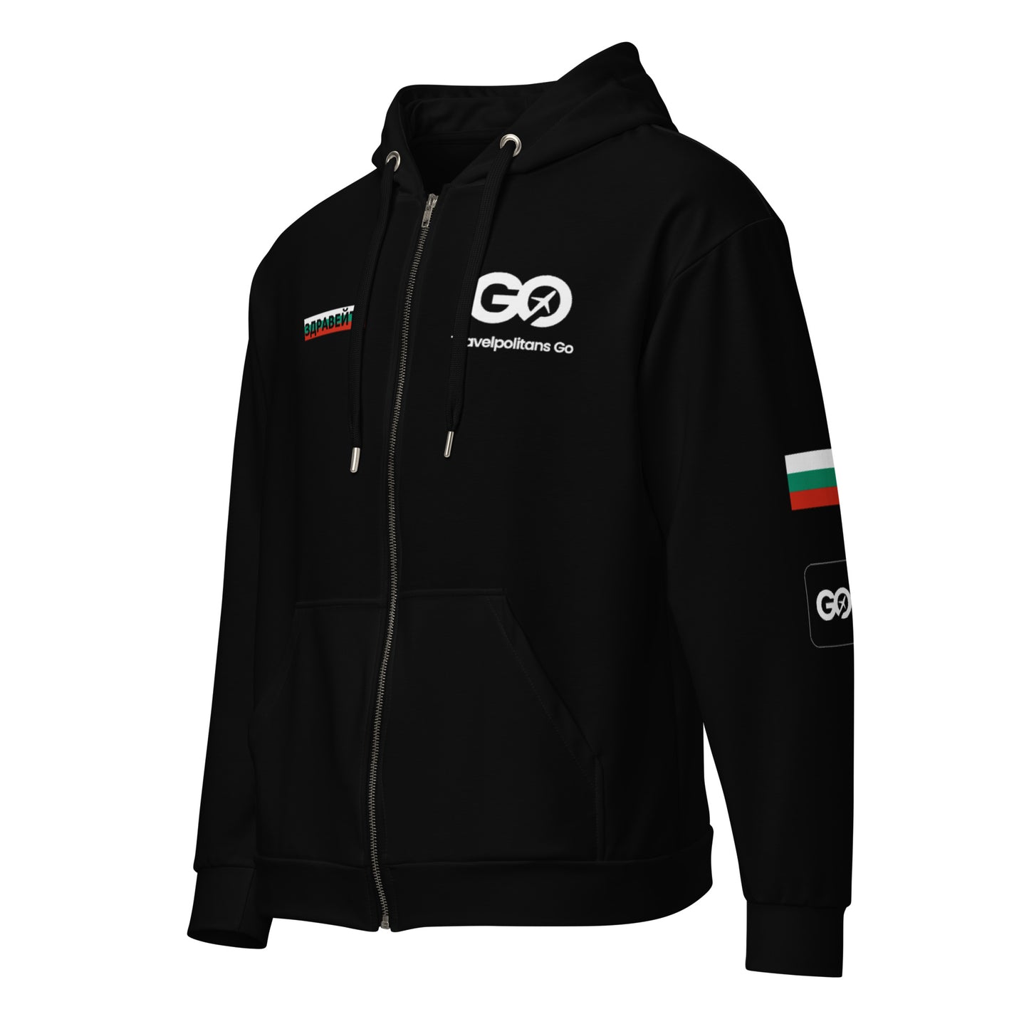 Bulgarian Unisex Zip Hoodie