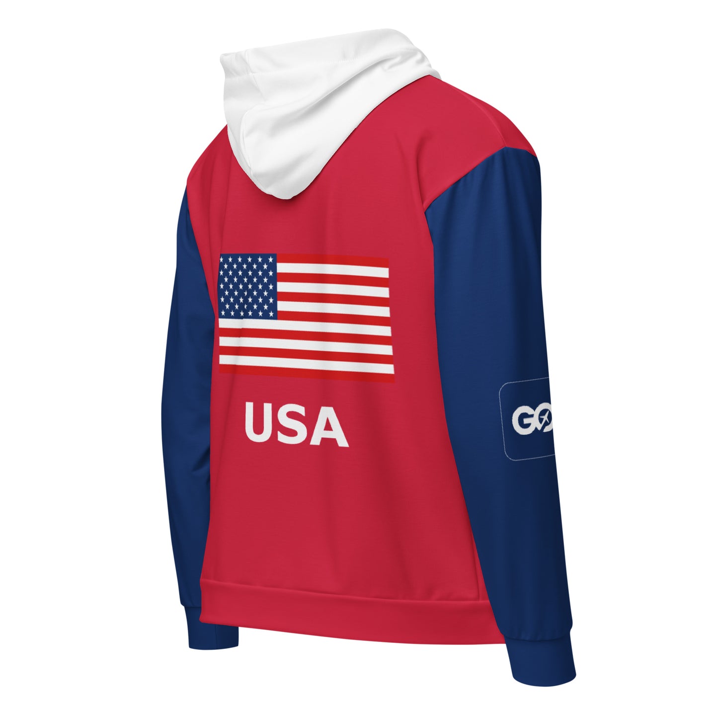 America Unisex Zip Hoodie
