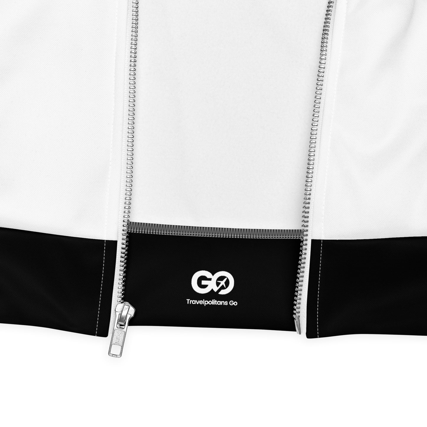 Unisex Black & White Bomber Jacket