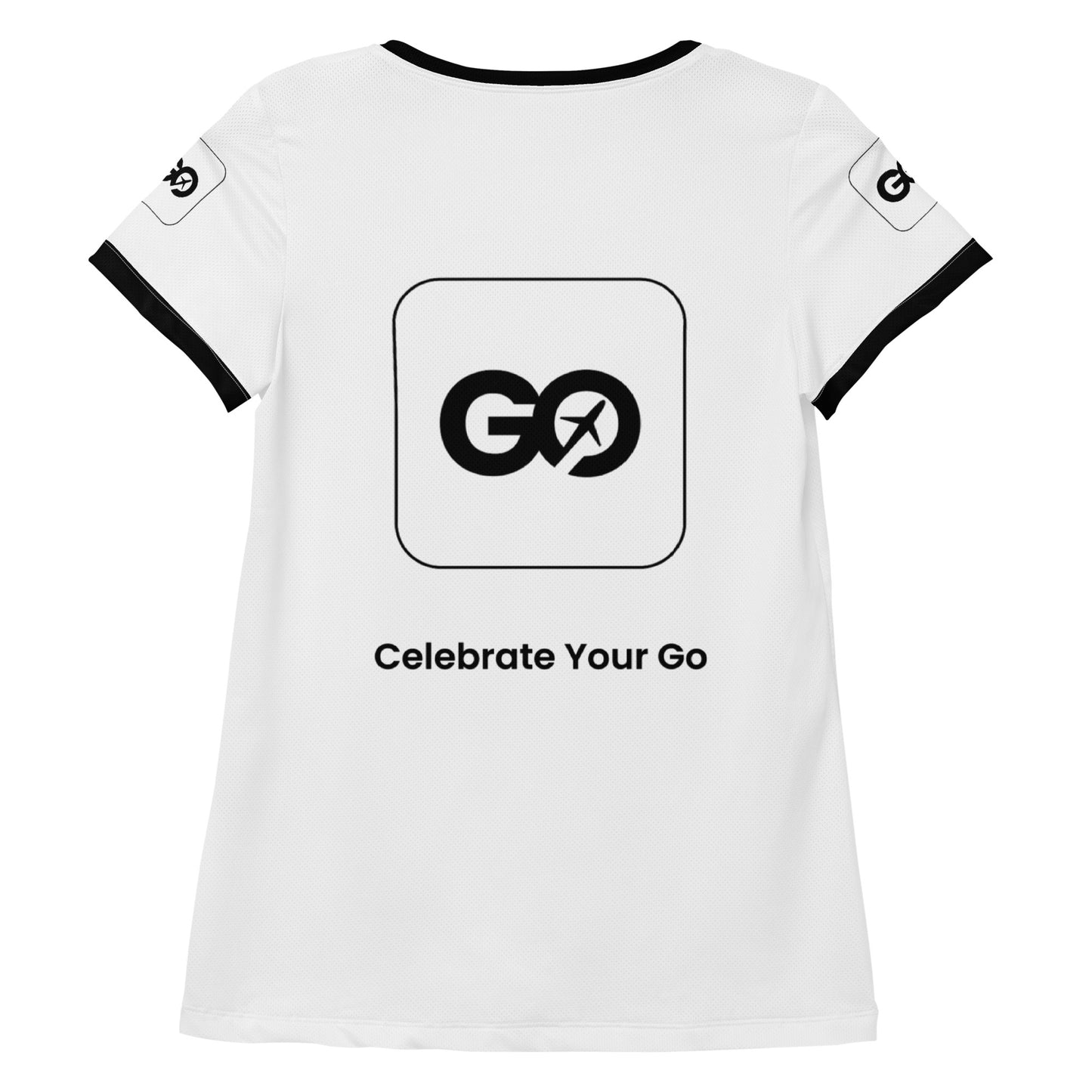 Women's White Athletic T-shirt