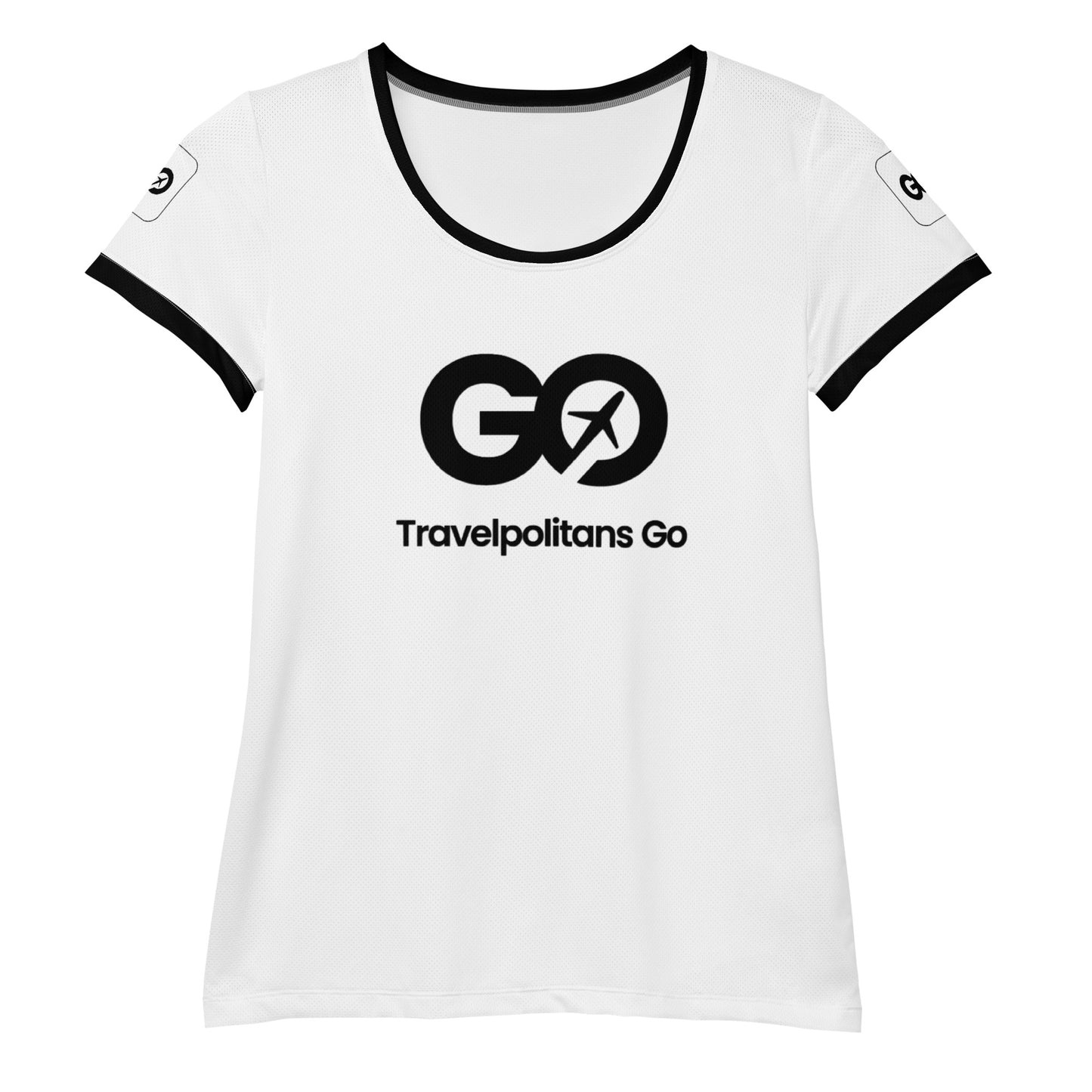 Women's White Athletic T-shirt