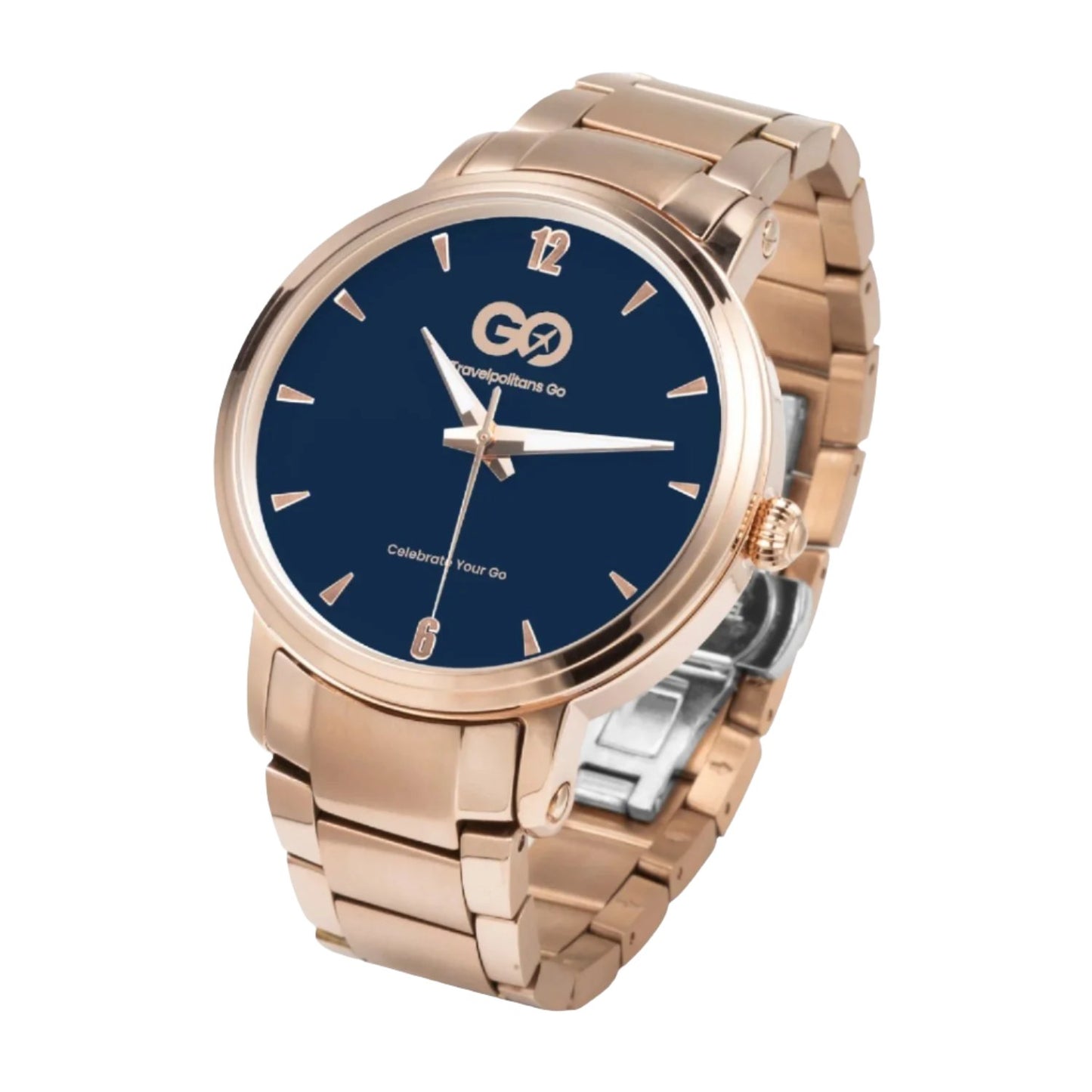 Rose Gold Navy Watch