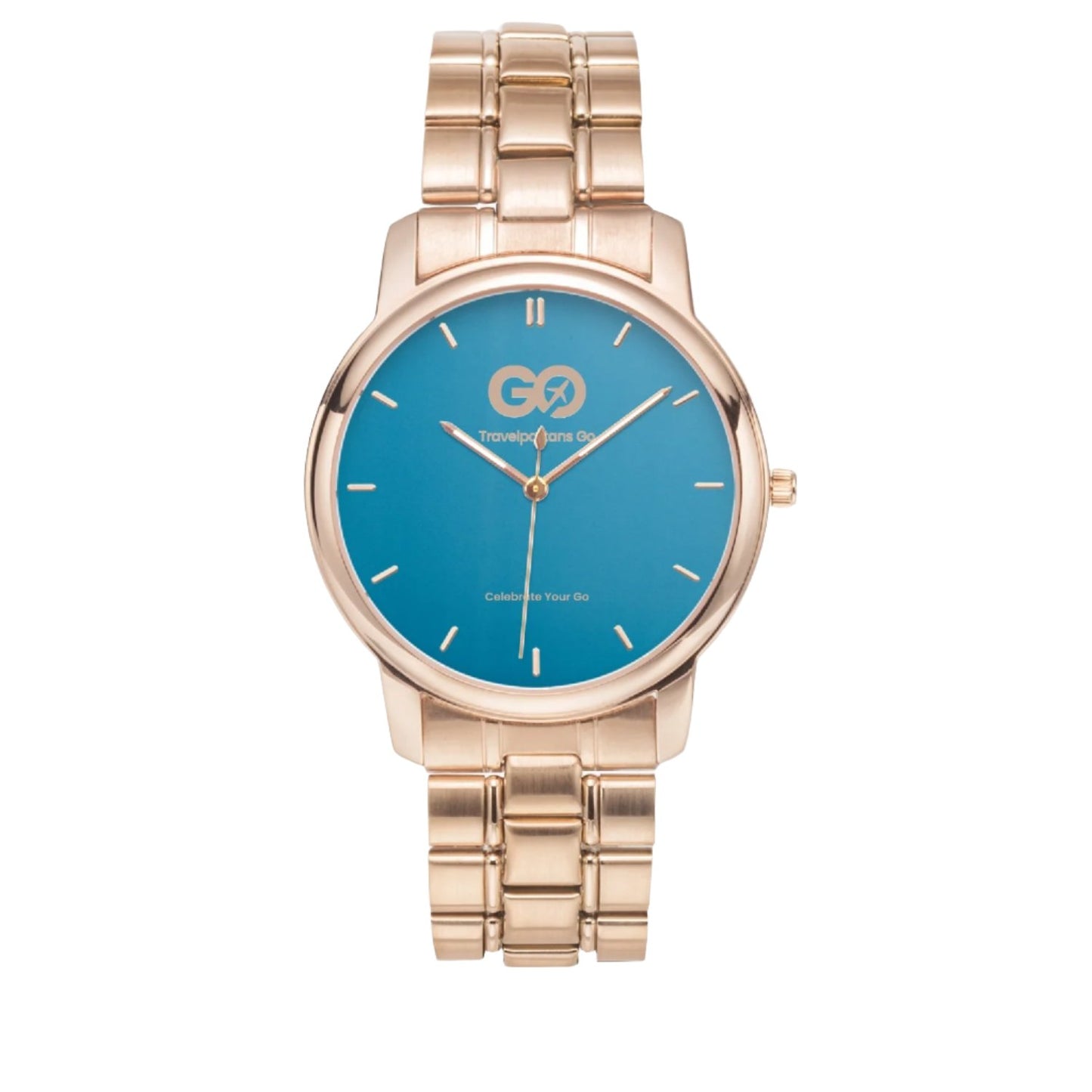Rose Blue Quartz Watch