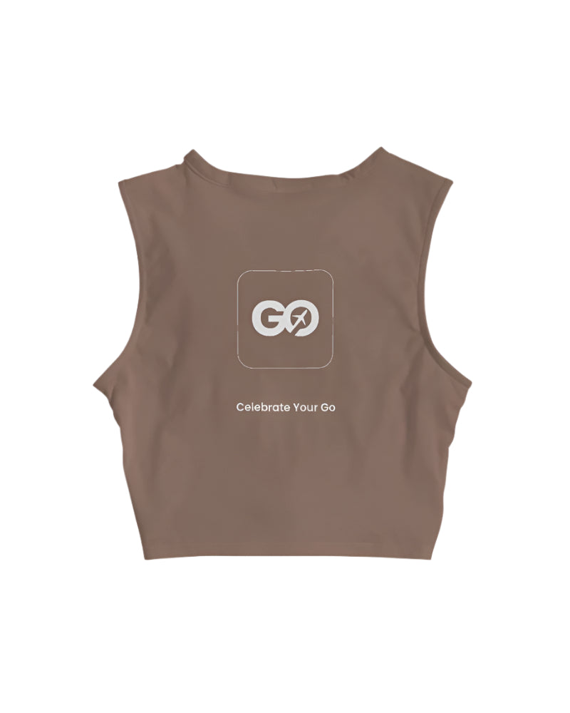 Women's Raw Umber Twist-Front Tank