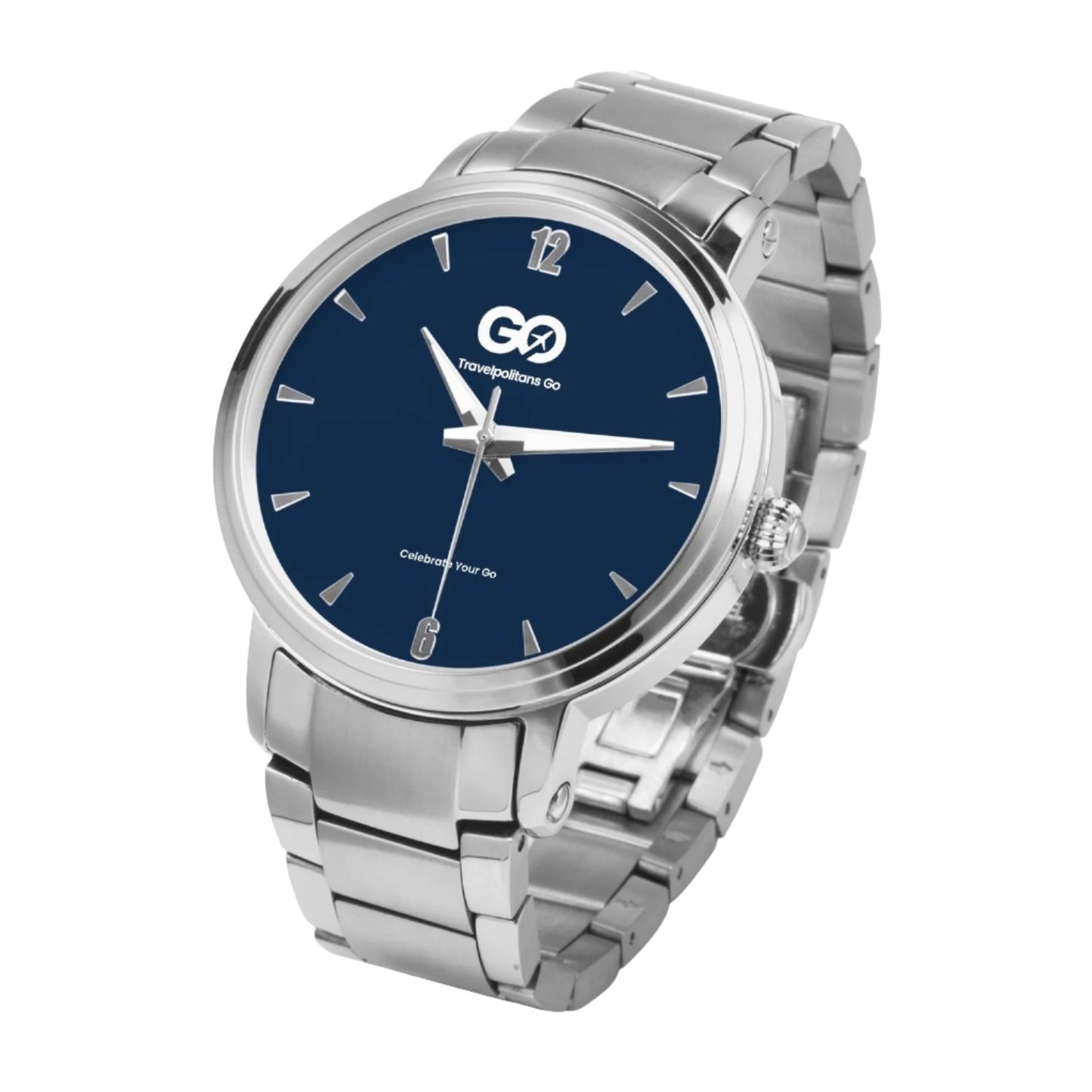Silver Navy Stainless Steel Watch