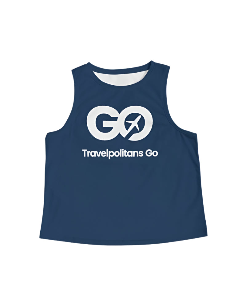 Women's Cropped Miami Blue Tank