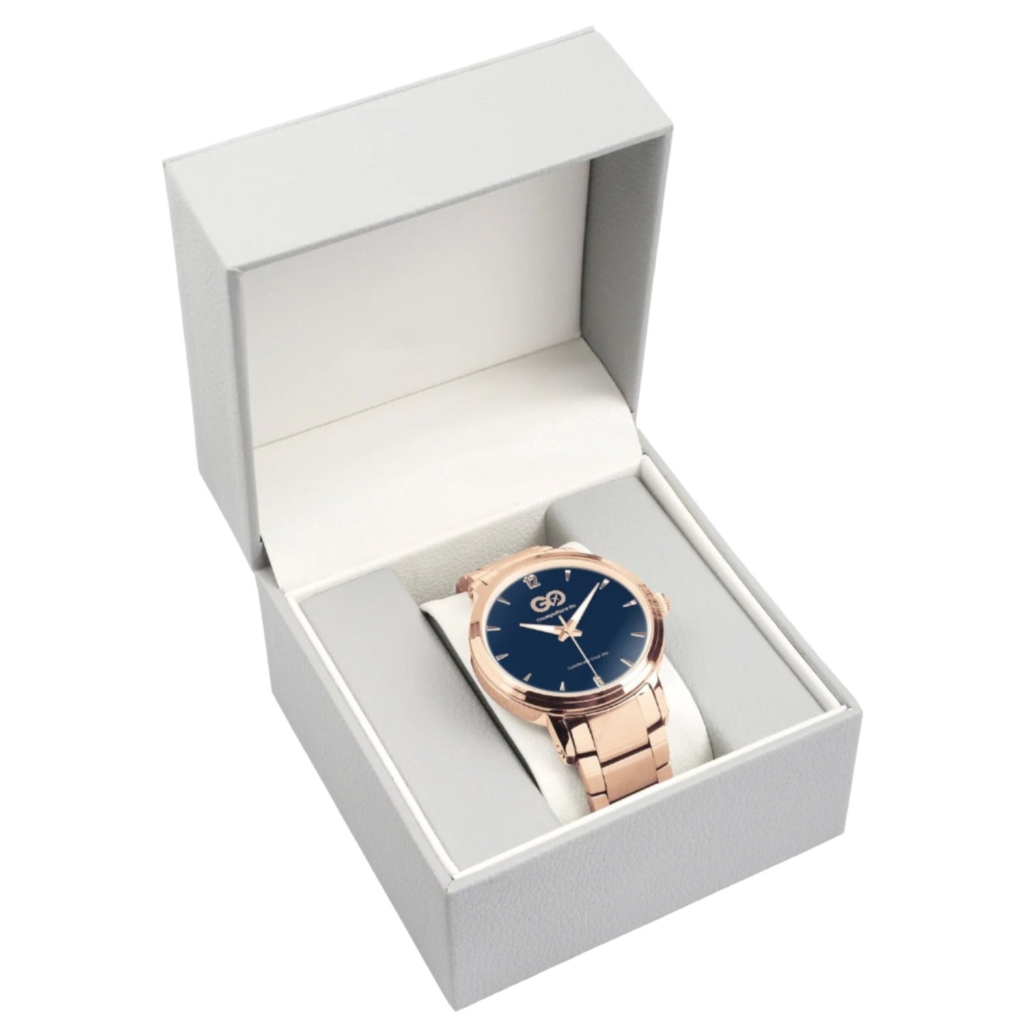 Rose Gold Navy Watch