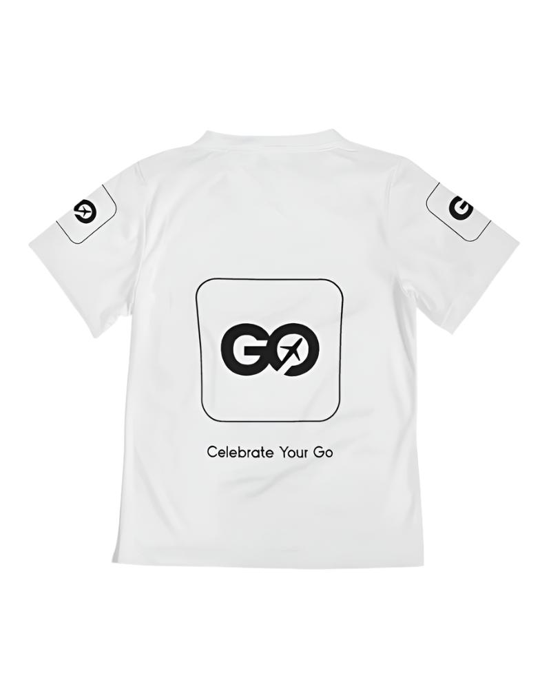 Kids White Ethos Short Sleeve Tee Shirt