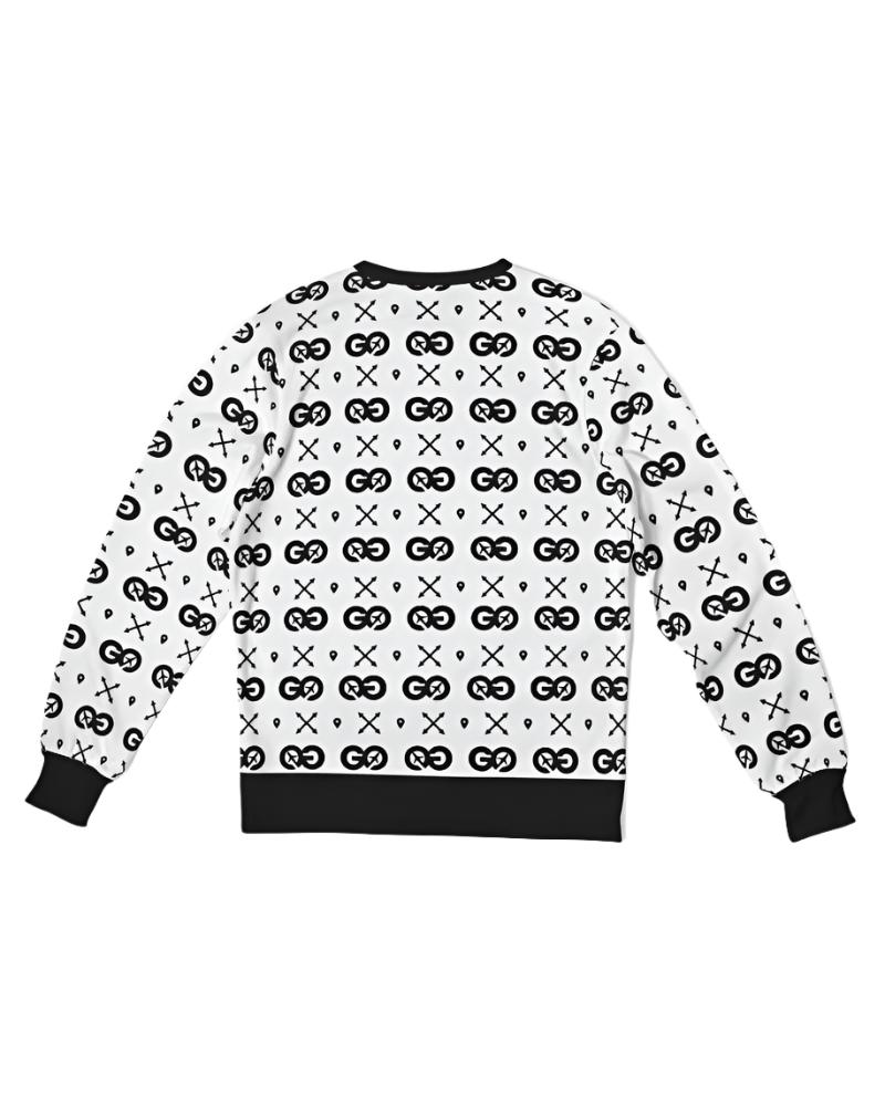 Men's White Signature Series French Terry Crewneck Pullover