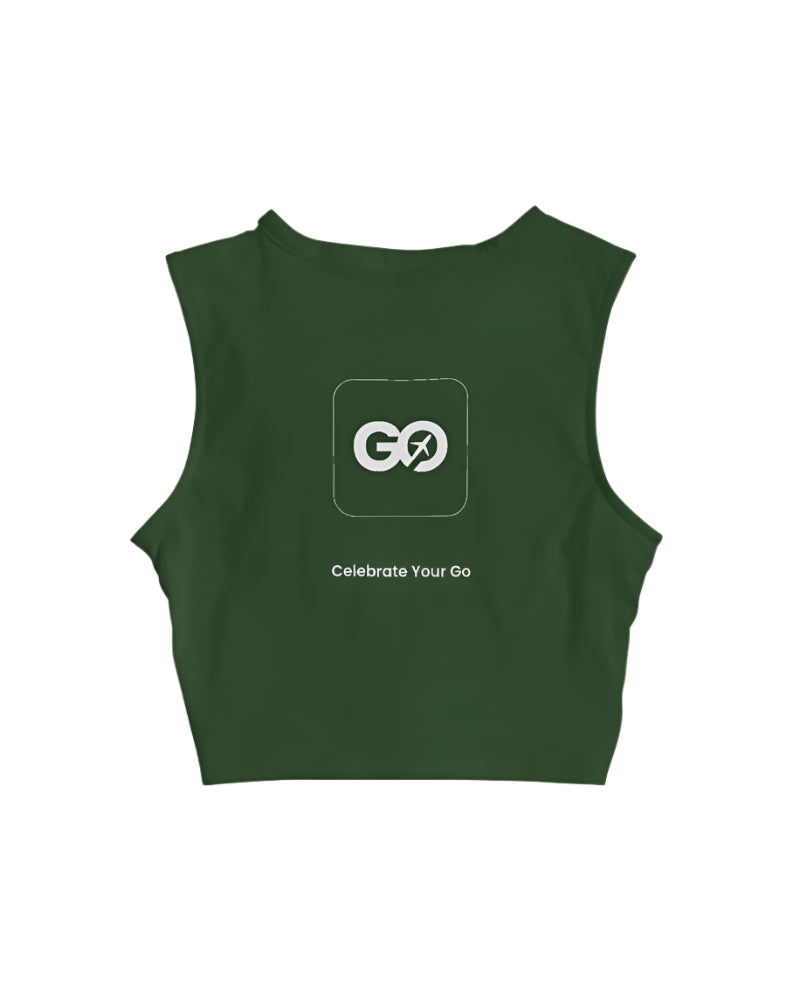 Women's Myrtle Green Twist-Front Tank