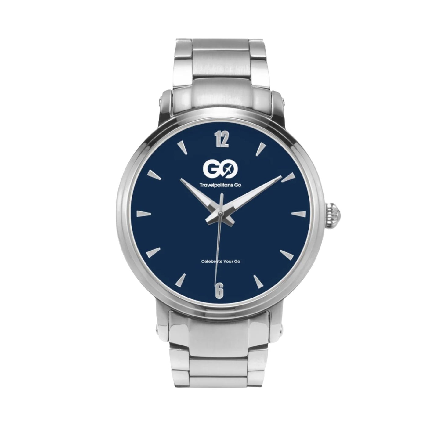 Silver Navy Stainless Steel Watch