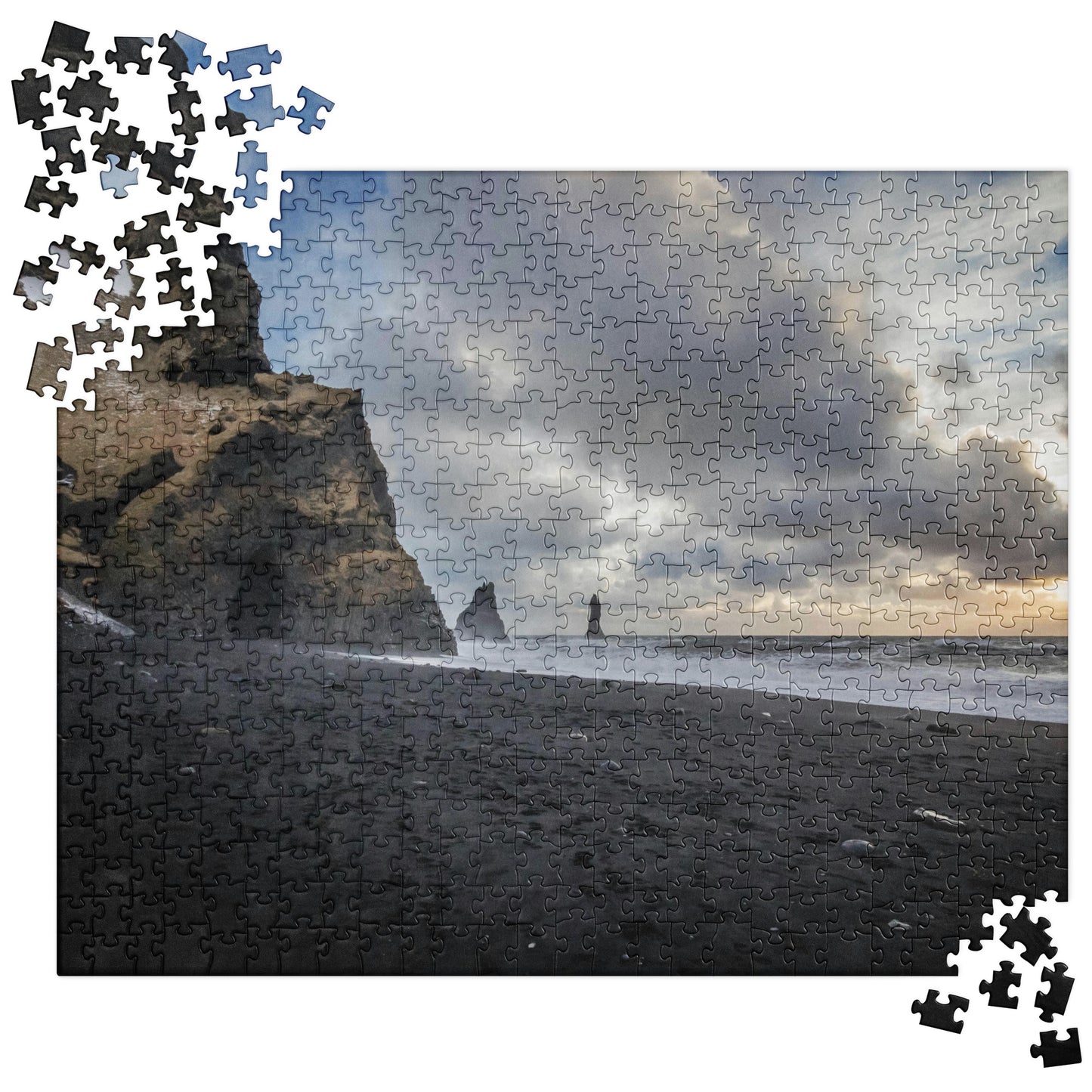 Jigsaw Puzzle: Black Sand Beack: Vik, Iceland