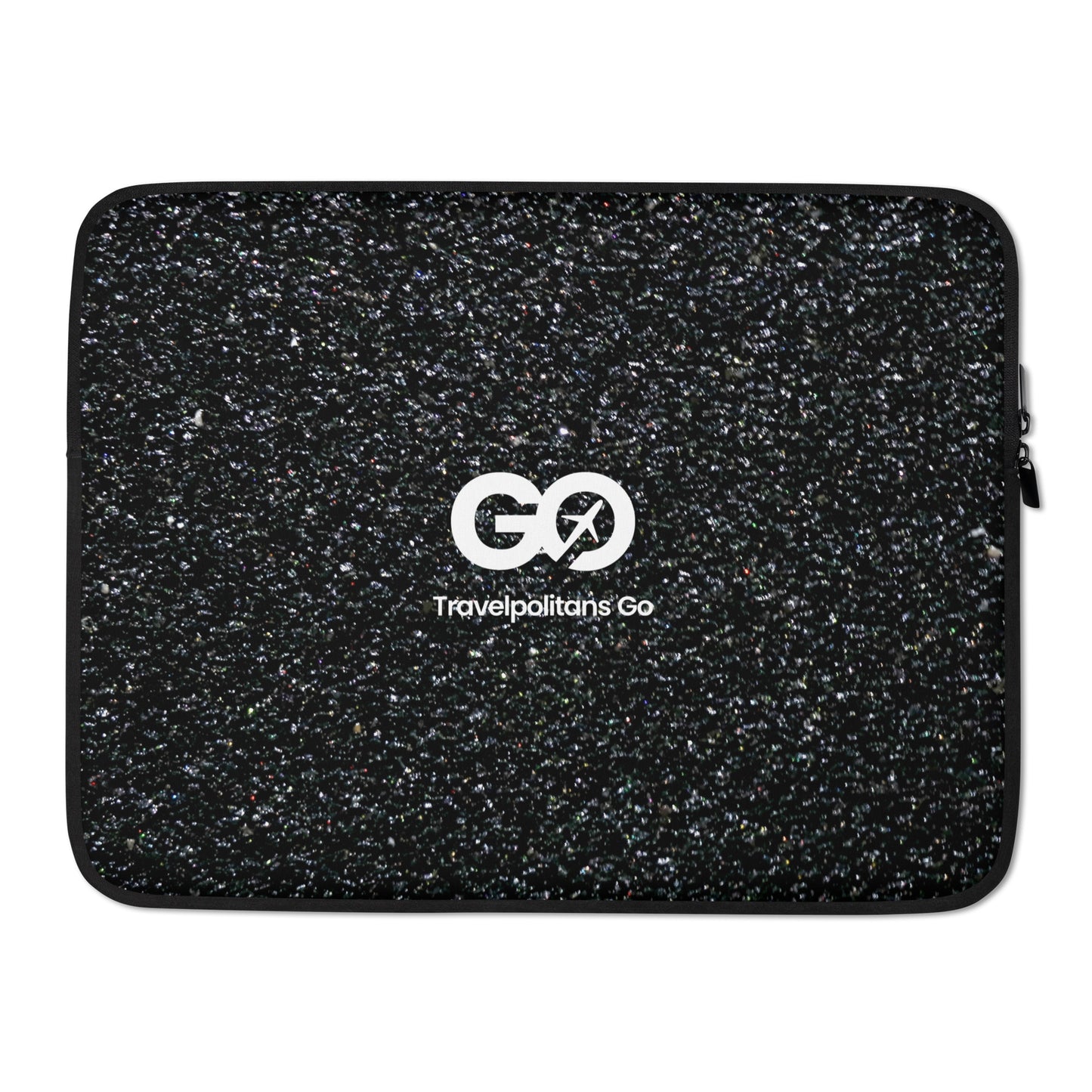 Black Sand Beach Laptop Sleeve