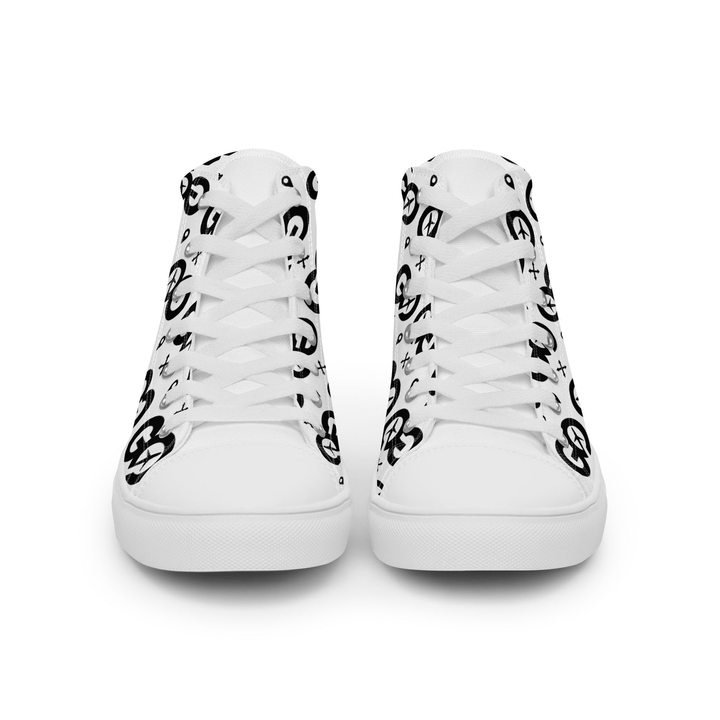 Men’s White High Top Canvas Sneakers