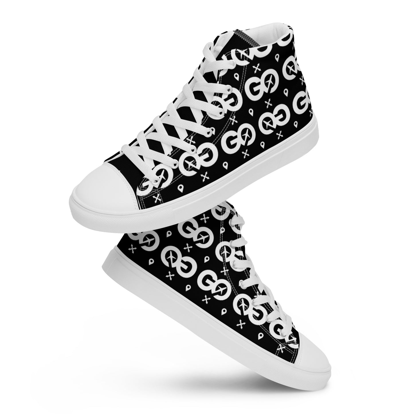 Men’s Black High-top Canvas Sneakers