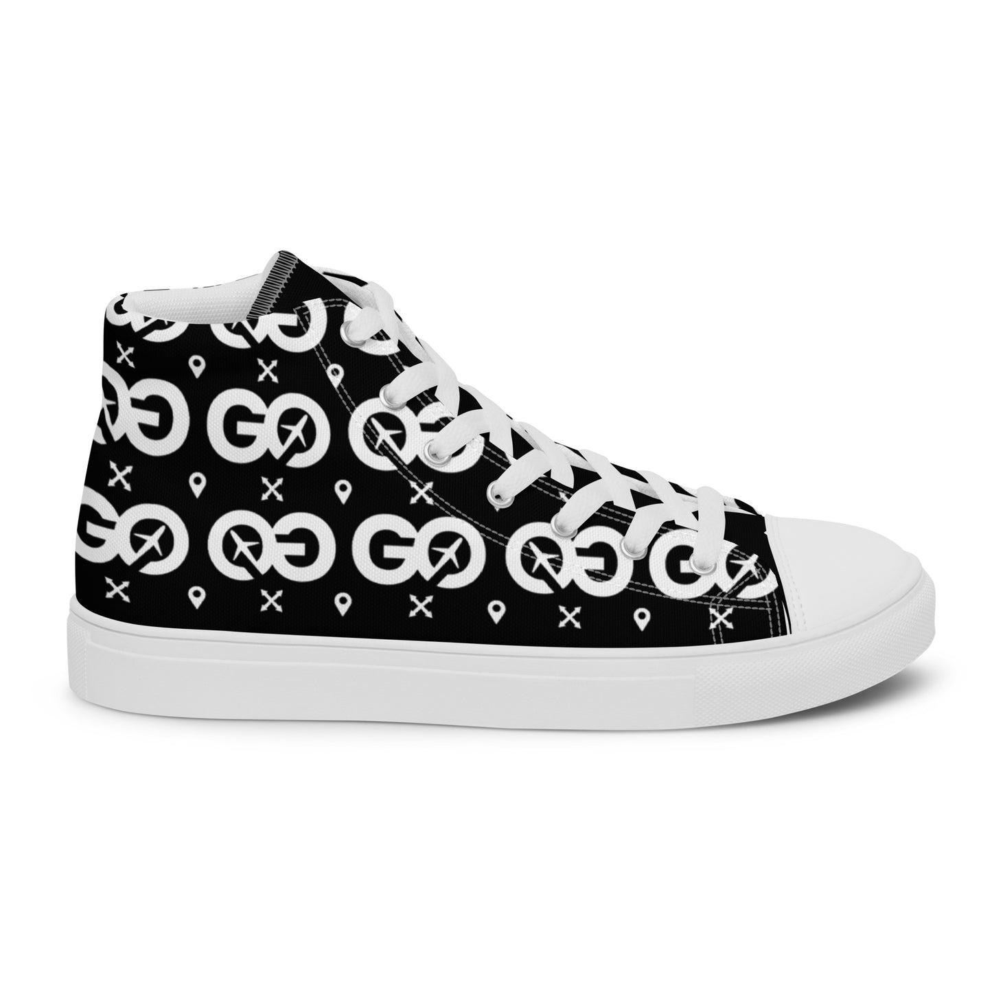 Men’s Black High-top Canvas Sneakers