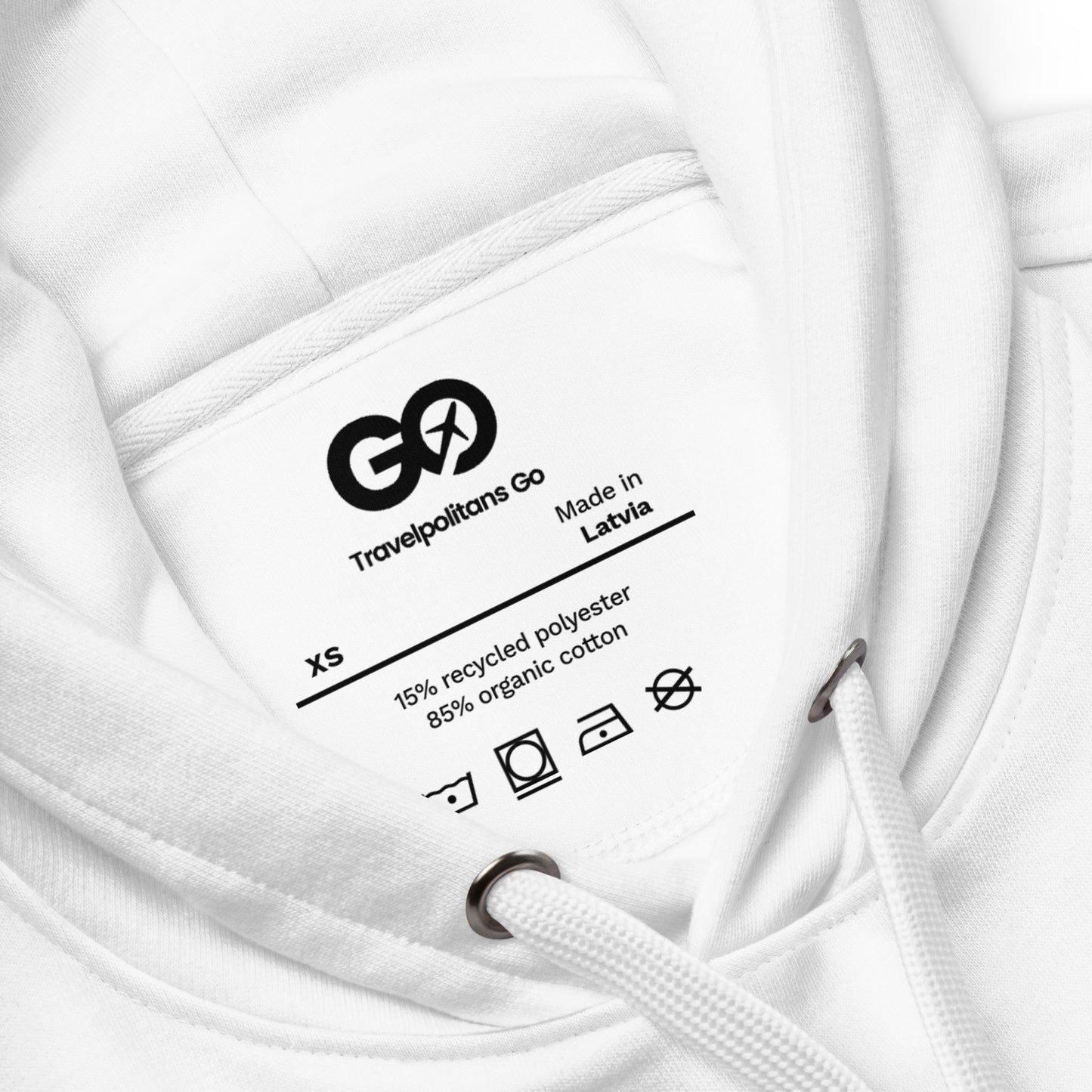 Eco White Hoodie