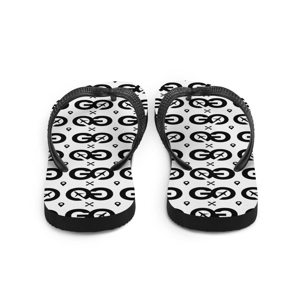 White Unisex Flip-Flops