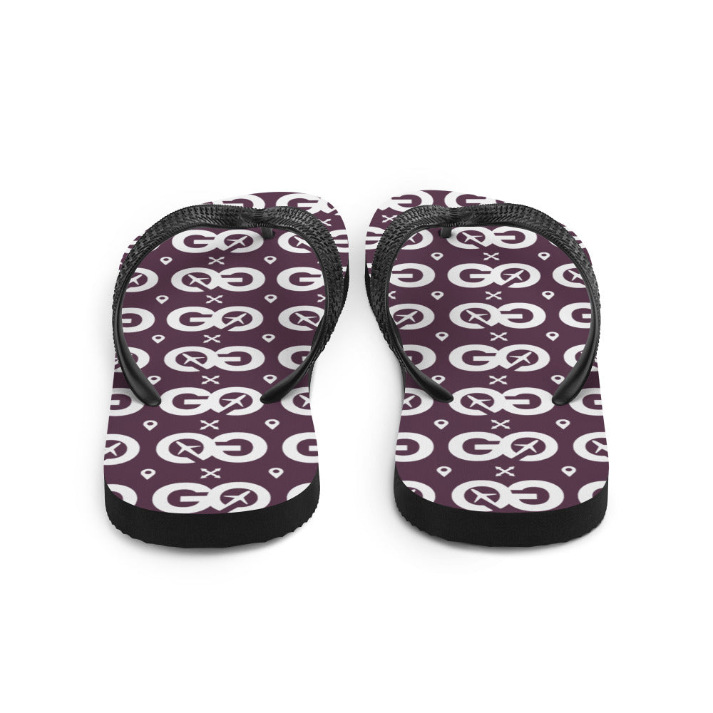 Plum Unisex Flip-Flops