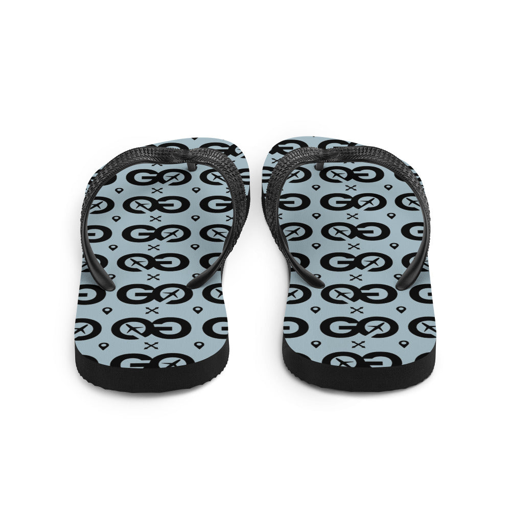 Unisex Winter Sky Flip-Flops