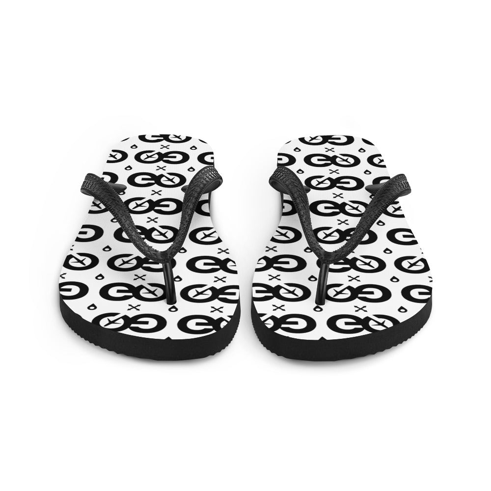 White Unisex Flip-Flops