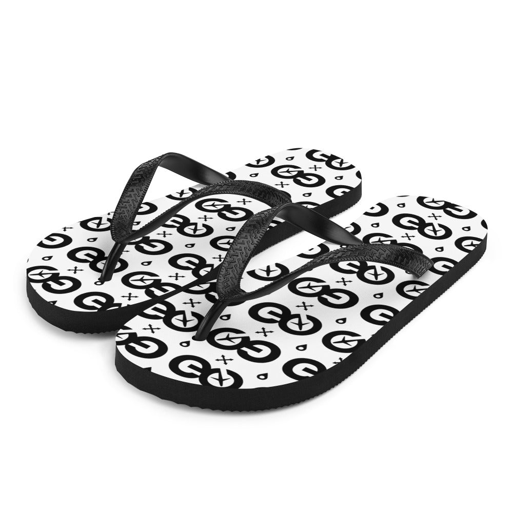 White Unisex Flip-Flops