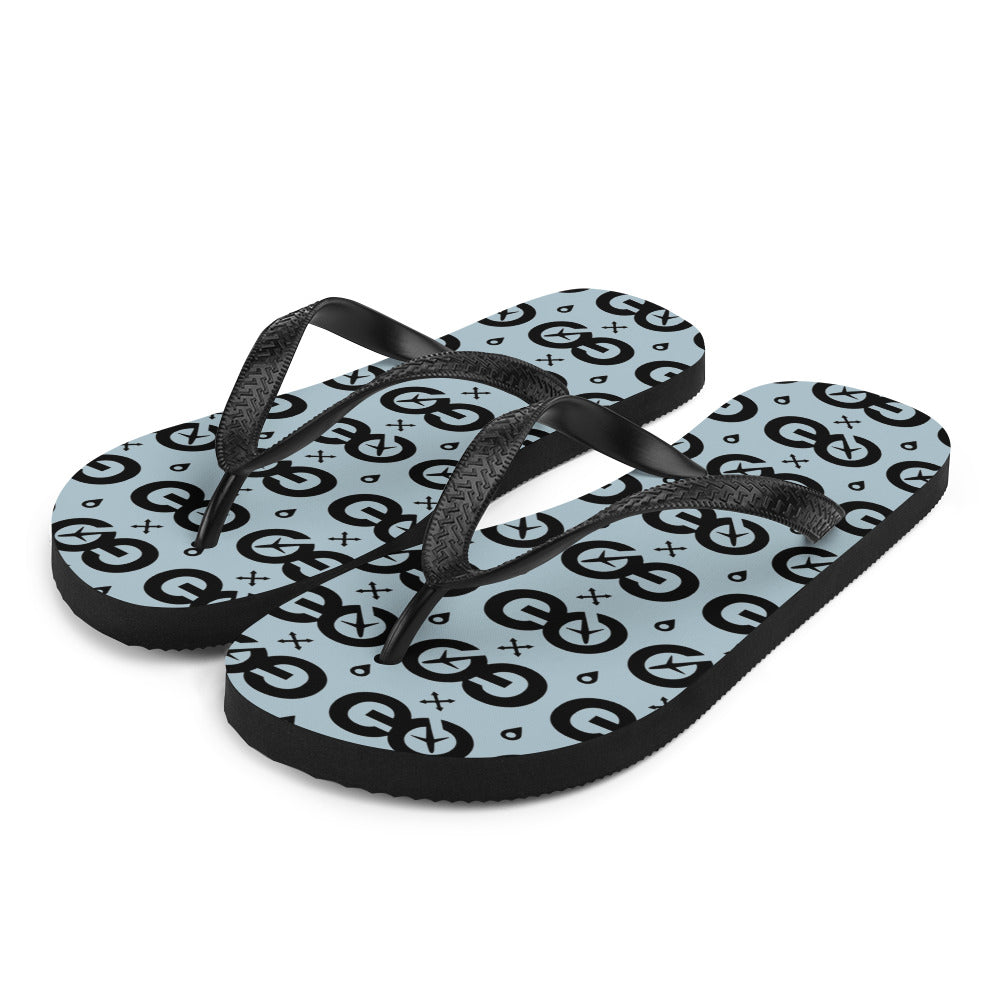 Unisex Winter Sky Flip-Flops
