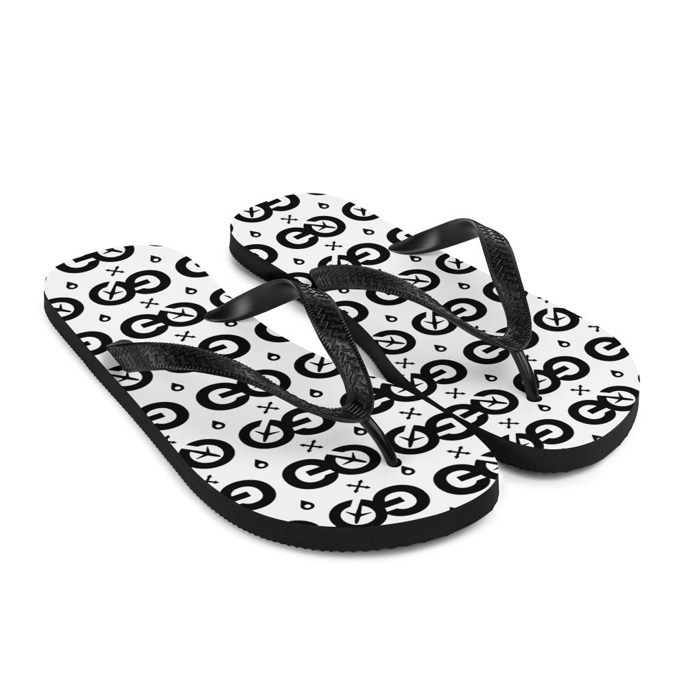 White Unisex Flip-Flops