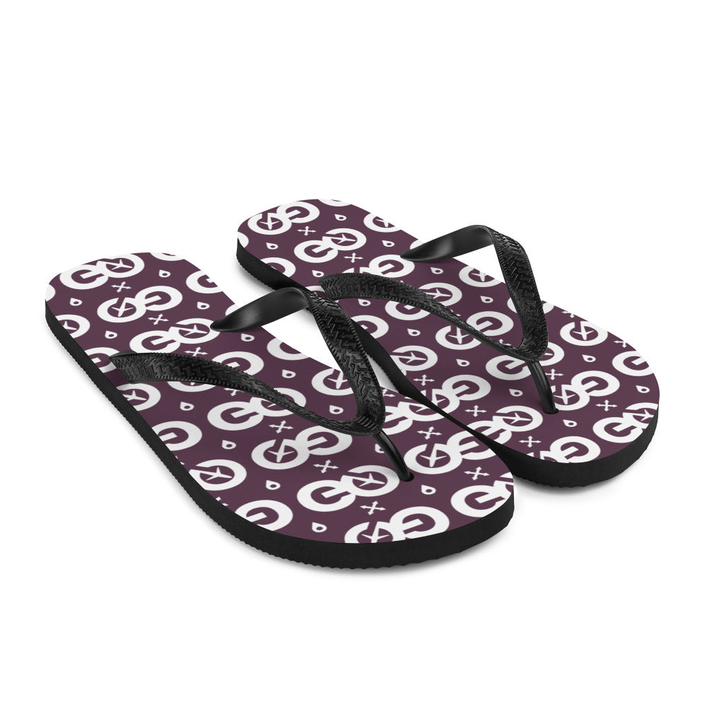 Plum Unisex Flip-Flops