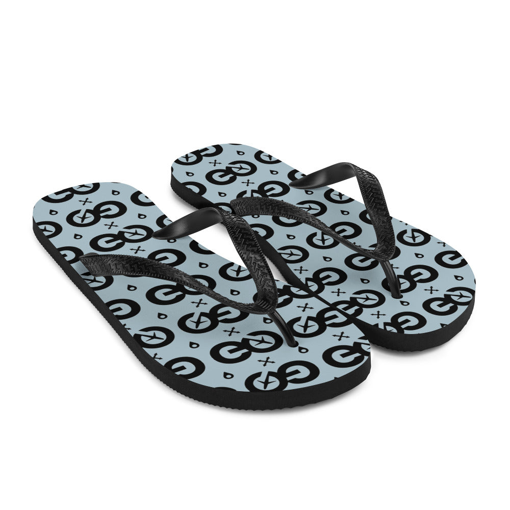 Unisex Winter Sky Flip-Flops