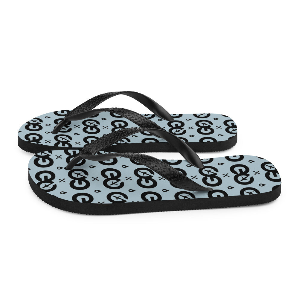Unisex Winter Sky Flip-Flops