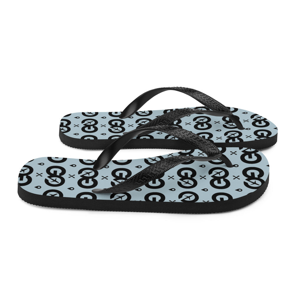 Unisex Winter Sky Flip-Flops