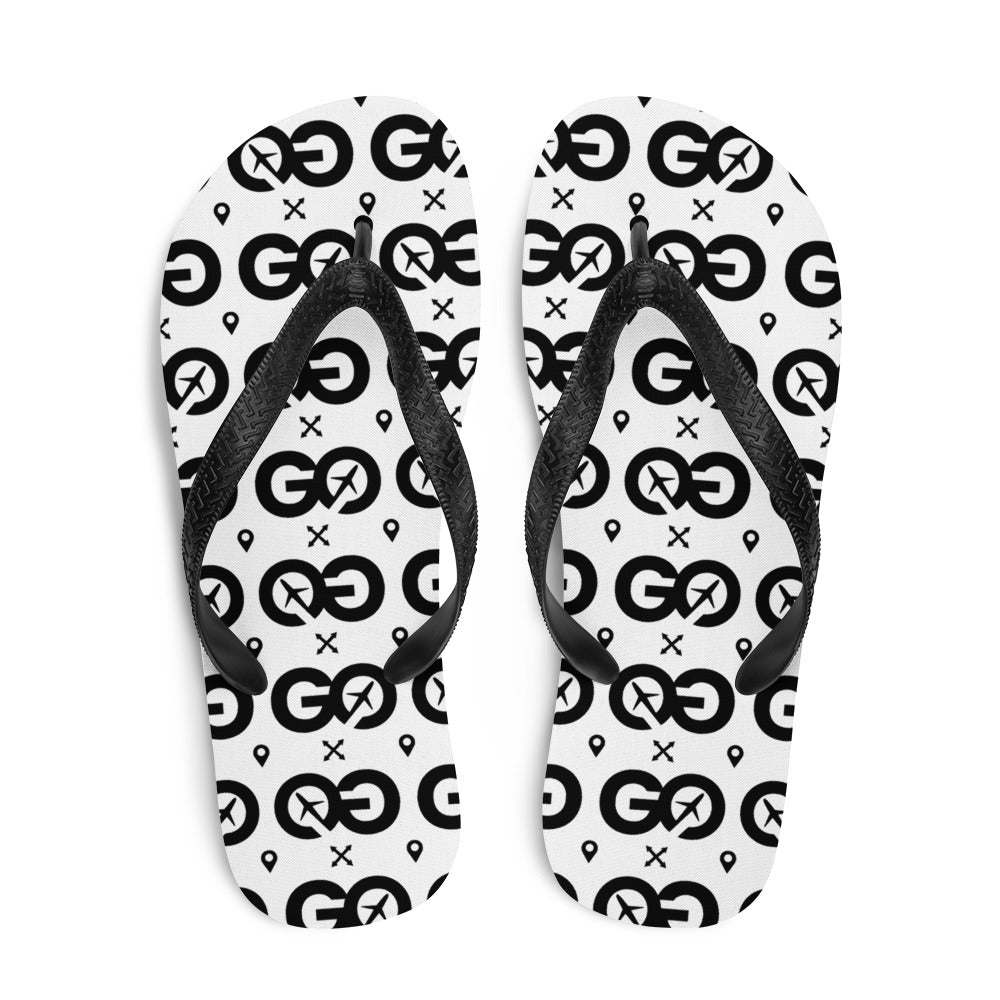 White Unisex Flip-Flops