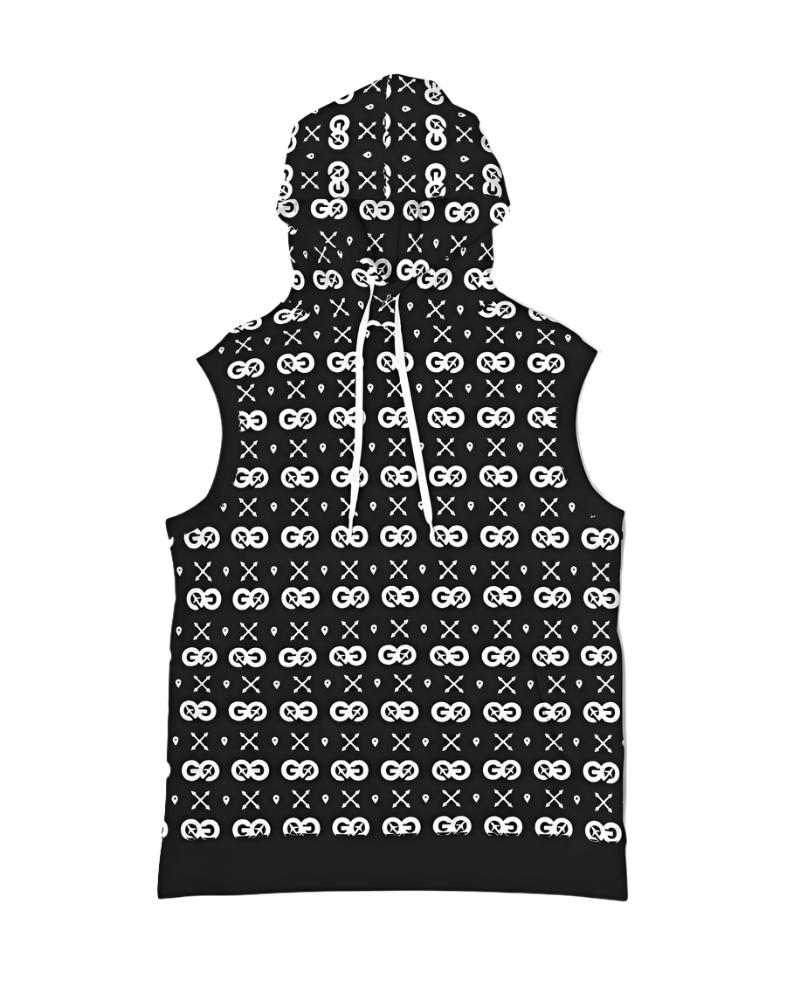 Men's Black HW Sleeveless Hoodie