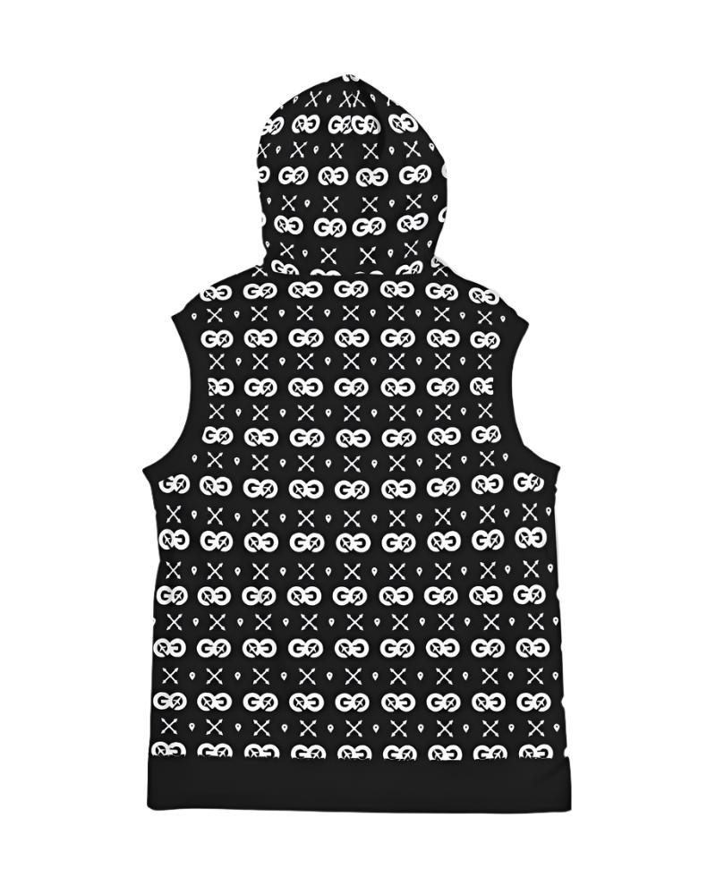 Men's Black HW Sleeveless Hoodie