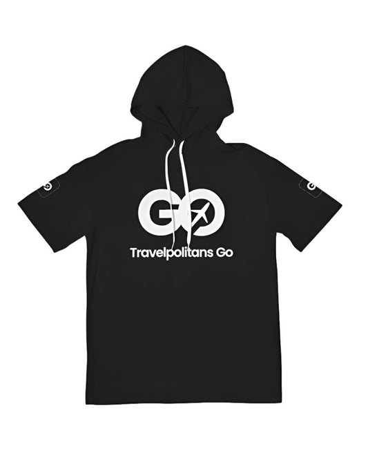 Men's Black Premium HW Short Sleeve Hoodie